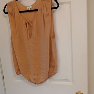 Elegant Tan Sleeveless Top